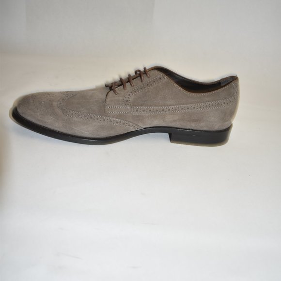 Men\'s Tod\'s Bucature Wingtip Derby Gray Tan Suede 11 UK 12 US main image 4